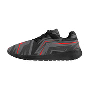 [[ Dark Side Red ]] Riotic Wear Running Mesh Knit Shoes - Black