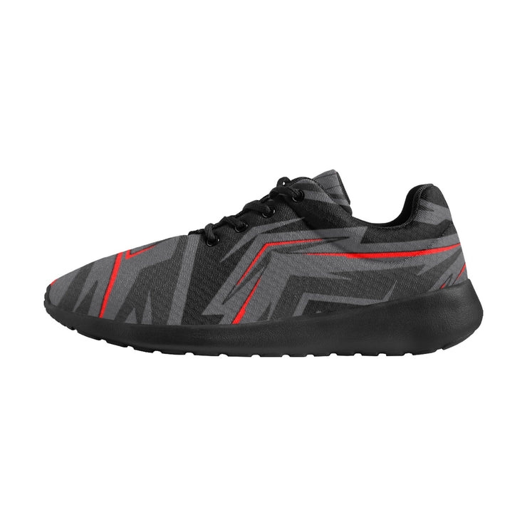 [[ Dark Side Red ]] Riotic Wear Running Mesh Knit Shoes - Black
