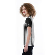 [[ White & Black American Stripes ]] Lady's Riotic Wear Premium Tee